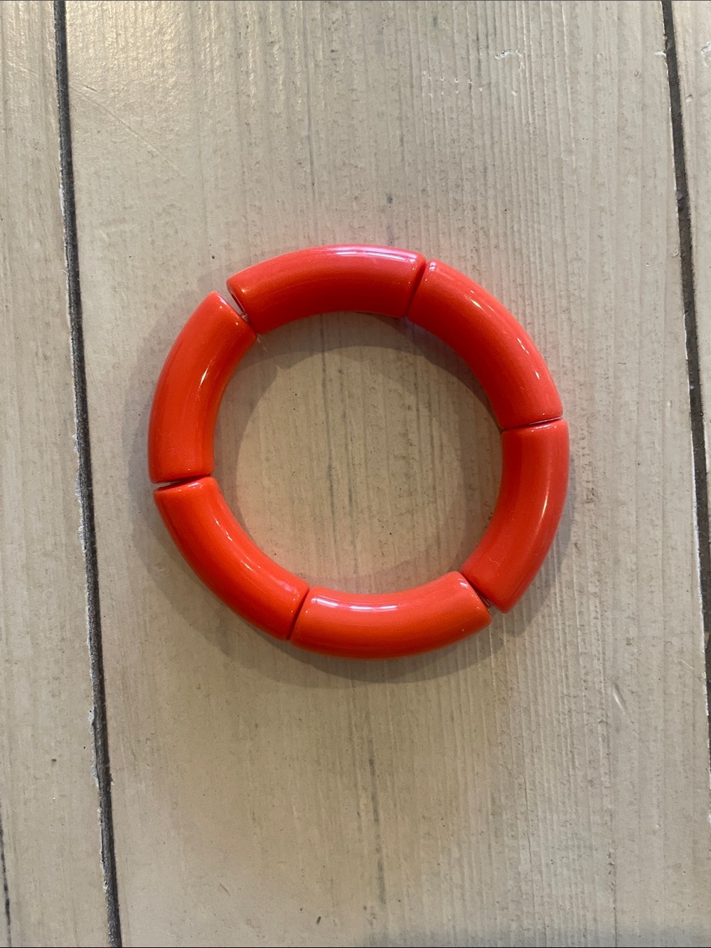 Orange Chunky Stretch Bracelet - espacio